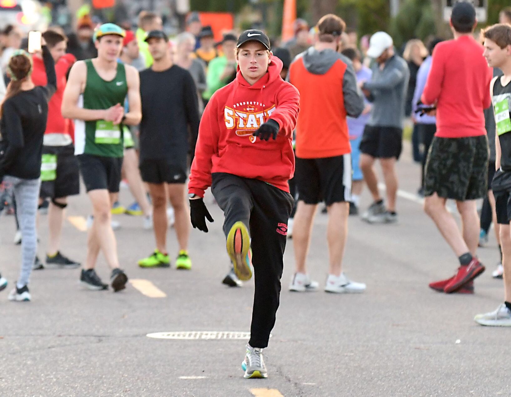 Mankato Marathon warmup